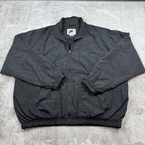 Nike VTG 80s 90s windbreaker track jacket men’s size 2XL TTG full zip deep black